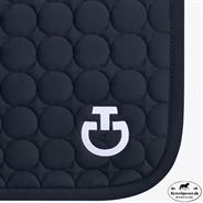 Cavalleria Toscana Circle Quilted Springunderlag - Navy